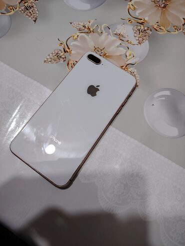 iphone ag: IPhone 8 Plus, 256 GB, Ağ, Barmaq izi