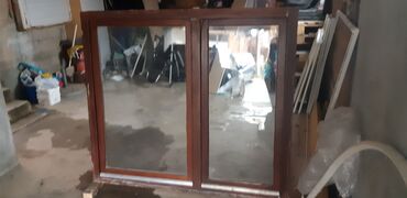moderne zavese za prozore: Drveni dvokrilni prozor sa vakum staklom 160×140
