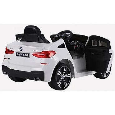 Dečiji električni automobili: BMW 6 GT – beli, licencirani auto na akumulator za decu (JJ2164-W-230) — 18