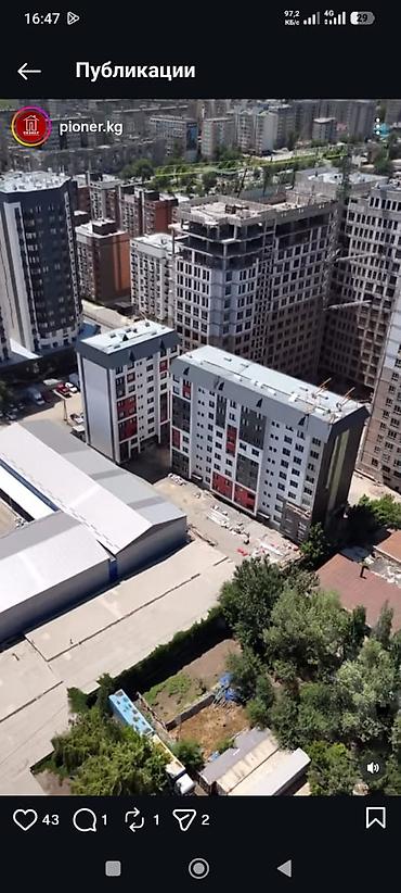 67: 2 комнаты, 74 м², Тунгуч мкр 106 серия улучшенная, 3 этаж, ПСО (под самоотделку) — 3