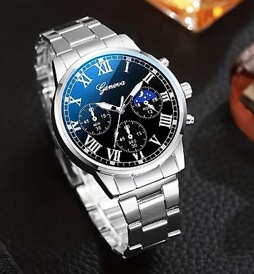 deri kemer: Yeni, Qol saatı, rəng - Gümüşü — 1