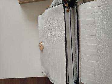 Digər aksesuarlar: Ağ rəngli DKNY çiyin/əl çantası - Material: kroko teksturalı süni — 2