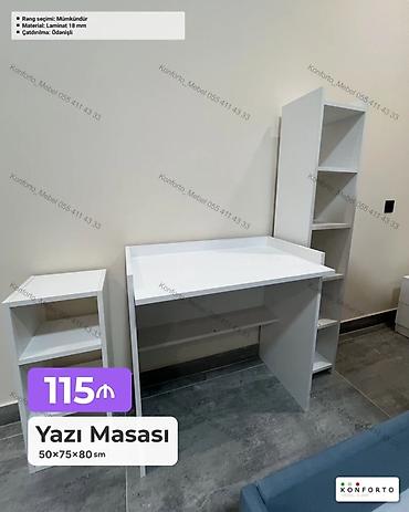 Ev və bağ: Düz masa, Stulsuz, Polkalı, Siyirməsiz, Sadə laminat — 1