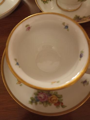 Çay dəstləri və servizlər: Çay dəsti, rəng - Ağ, Farfor, 6 nəfərlik, Almaniya — 19
