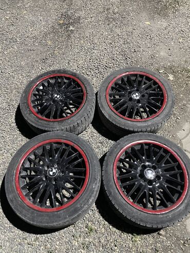 купить диски моноблоки на мерседес: Дөңгөлөктөр монтажда 225 / 45 / R 18, Кыш, Колдонулган, Комплект, Жеңил унаалар, Куйма, тешиктери - 5