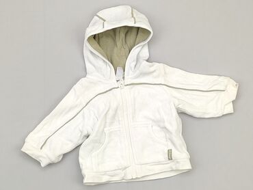 sweterek biały dla niemowlaka: Bluza, H&M, 0-3 m, stan - Dobry