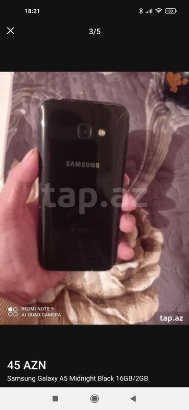 samsung a7 2018 qiymeti irşad: Samsung Galaxy A5, 16 GB, rəng - Qara, İki sim kartlı