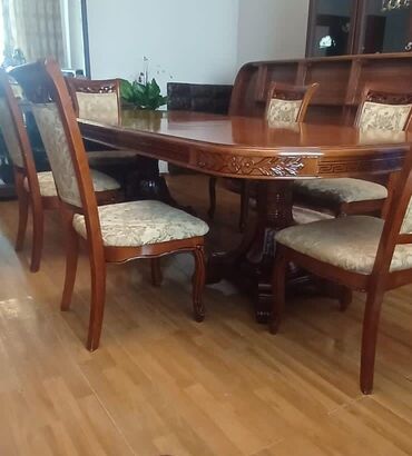 столы стулья: Для гостиной, Прямоугольный стол, 6 стульев