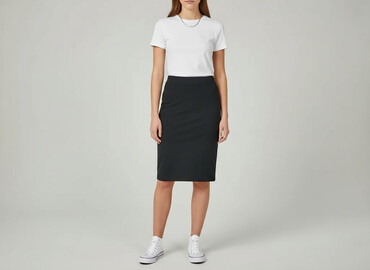 czarne spódnice mohito: H&M Basic, Спідниця жіноча, розмір S