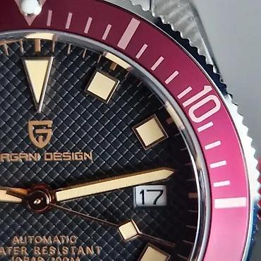 Ručni satovi: PAGANI DESIGN PD-1671 - 42mm - Crvena - Tudor BB58 Homage Potpuno nov — 2