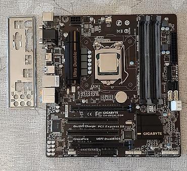 Материнские платы для ПК: Bundle satılır - 110 AZN Ana plata : Gigabyte GA-B85M-D3H CPU  — 1