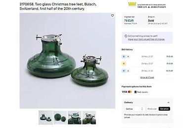 Praznična dekoracija: Stalak za jelku Bülach – srednji model - Stakleni rezervoar u zelenoj — 10