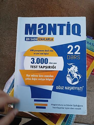 Testlər: Məntiq üzrə hazırlıq üçün 3 kitablıq dəst 1) “Məntiq – Test Bankı” — 2