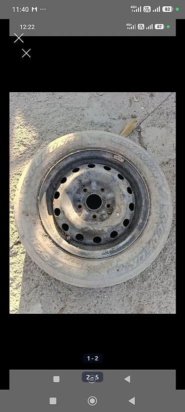 Диски: Железные Диски R 14 Toyota, Пара, отверстий - 5, Б/у — 2