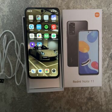 Redmi: Redmi Note 11S, 128 GB, rəng - Qara, Barmaq izi, Face ID — 3