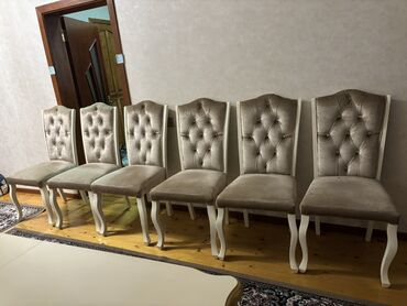 Masa və oturacaq dəstləri: Yemək otağı dəsti – masa və stullar - Klassik üslubda yemək masası — 7