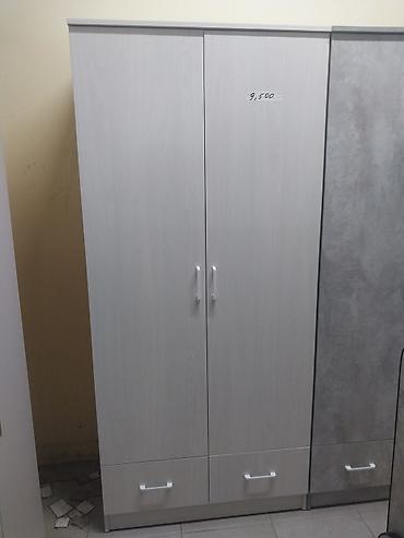 Шифоньеры, шкафы для одежды: Двухдверный шкаф для одежды из ЛДСП. - Цвет: белый/светлый (матовый) — 9