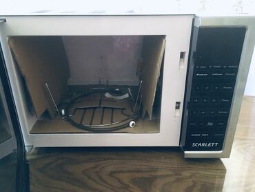 Mikrodalğalı sobalar: Mikrodalğalı soba Scarlett, Ayrıca dayanan, Qril ilə, rəng - Qara, Yeni — 6