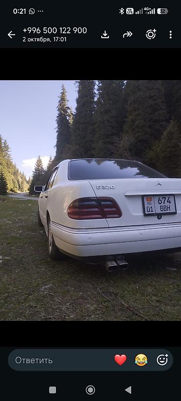 Унаа сатуу: Mercedes-Benz E-Class: 1999 г., 3.2 л, Автомат, Бензин, Седан — 5