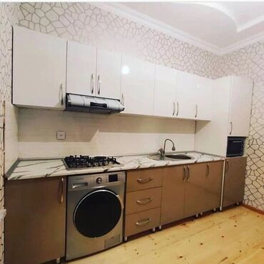 Sifarişlə mətbəx mebeli: Sifarişlə mətbəx dəsti, Özü çəkən petlələr, Mat laminat, Kredit yoxdur, Rayonlara çatdırılma, Pulsuz çatdırılma — 2