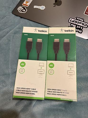 tv kabel: Belkin HDMI kabeli 1.5 m 🔌 Orijinal Belkin HDMI kabeli. Video və səs — 3