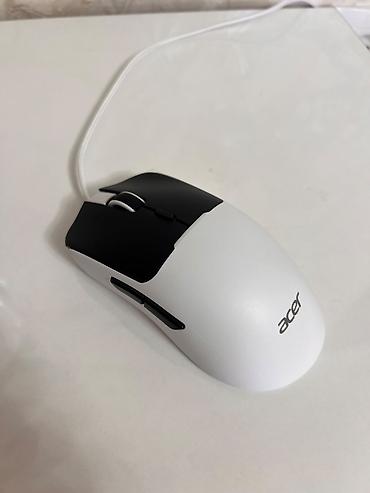 маленький монитор: Мышка от Acer в белом цвете. до 7200dpi, имеет регулировку, с радужной — 2