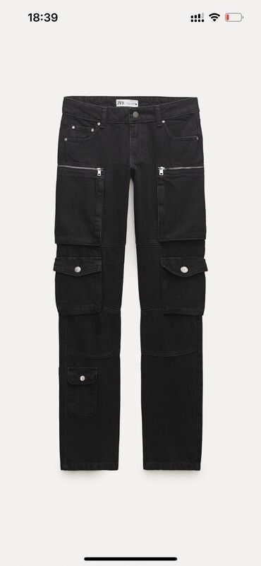 Джинсы Zara, S (EU 36), M (EU 38), цвет - Черный