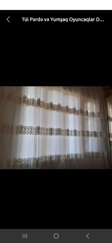 maqnit qapi toru: Tül pərdə.3 metre enidir.eslinde 6 metredir skladka ile 3 metreye