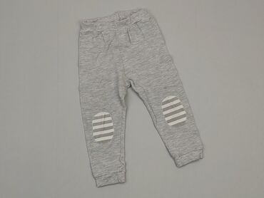 jasno szare legginsy: Sweatpants, 9-12 months, condition - Good