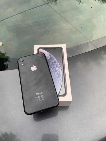 Apple iPhone: IPhone Xr, Б/у, 64 ГБ, Black Titanium, Коробка, 78 %