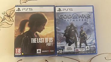 PS5 (Sony PlayStation 5): Last of Us1 50; God of War Ragnarok 40 PS5 üçün orijinal disk oyunları — 1