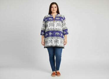 sukienki plus size na komunię: Туніка жіноча, розмір XL