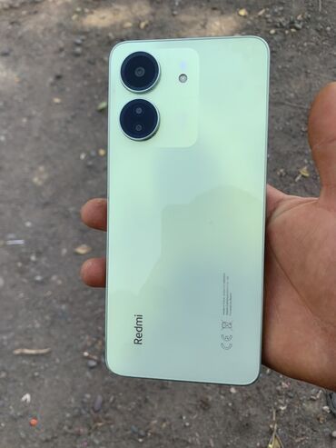 принтер для конспектов: Redmi, Redmi 13C, Колдонулган, 128 ГБ, түсү - Жашыл, 2 SIM