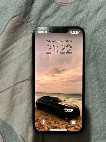 телефоны айфон 14: IPhone 14, Колдонулган, 128 ГБ, Midnight, Кабель, 84 %