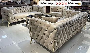 Sifarişlə divanlar: Divan, Qonaq otağı üçün, Parça, Bazasız, Açılmayan — 45