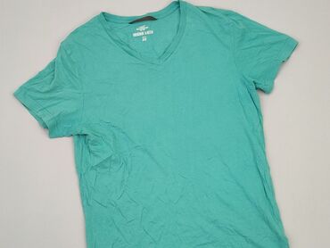 t shirty dekolt w serek: T-shirt, H&M, L, stan - Dobry