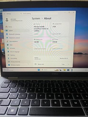 Dell Latitude 5420 noutbuku Texniki göstəricilər: - Prosessor: 11‑ci