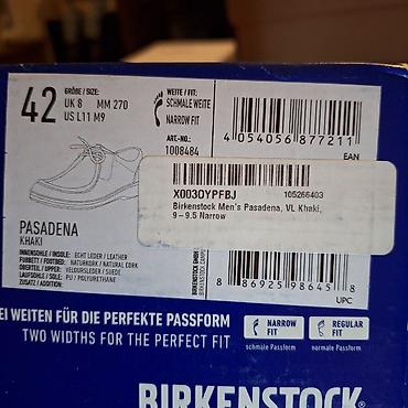 Kişi ayaqqabıları: Birkenstock ayaqqabi. Kishi uchun. Olchu 42 — 6