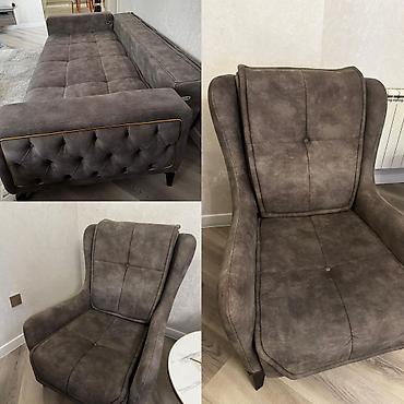 divan parcalari: Divan 2 kreslo 450azn. Parcasi nabuk. Bazası yoxdur. Unvan Xetai ray — 1