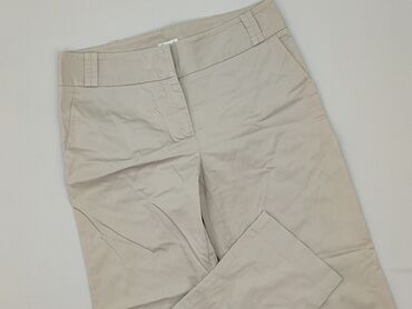 brązowe spodnie woskowane stradivarius: Material trousers for women, size S (EU 36)