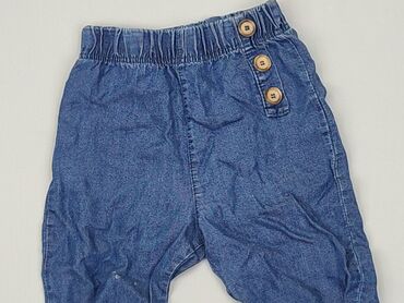 klasyczne zestawy ubrań: Spodnie jeansowe, 3-6 m, stan - Dobry