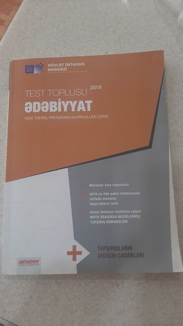 ədəbiyyat test toplusu 2019 pdf: Ədəbiyyat Testlər 11-ci sinif, DİM, 1-ci hissə, 2019 il