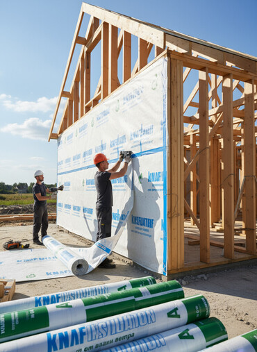 утеплитель потолков: Ветрозащитная мембрана Knauf Insulation для наружного применения
