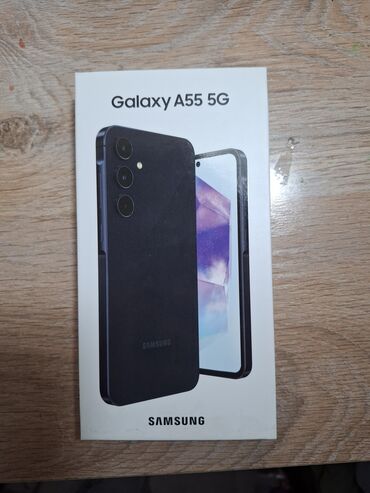 Samsung: Samsung Galaxy A55, Б/у, 128 ГБ, цвет - Серый, 2 SIM