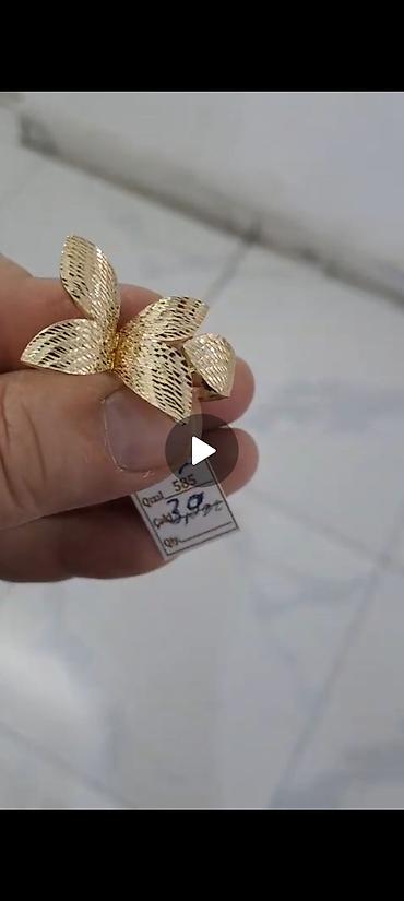 Zərgərlik əşyaları: Üzük, Sarı qızıl, 585 Əyar — 1