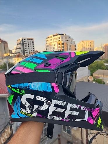 Moto geyim: Off-Road (Cross) Moto kask satıram Məhsul yenidir, istifadə — 5