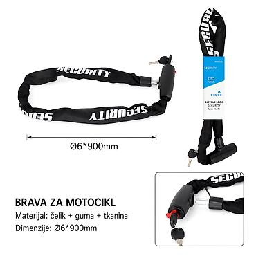 KMT Motociklistički lanac zaključavanje 2001255-A Robusna lančana