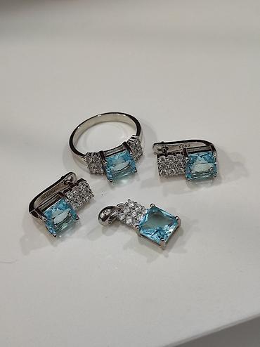 Серебряные наборы украшений: Серебряный Набор 925 пробы Размеры имеются Качество отличное Цена — 3
