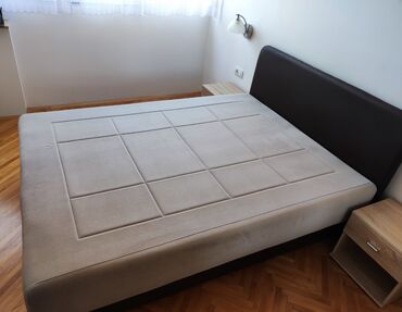 kreveti za dečake: King size bed, Storage drawer, color - Beige