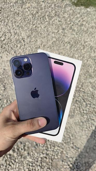 corn iphone: IPhone 14 Pro Max, 128 GB, Deep Purple, Simsiz şarj, Face ID, Sənədlərlə — 1